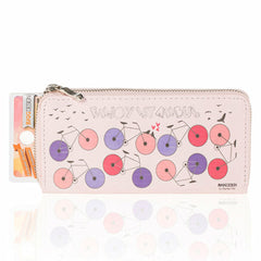BiggDesign Bicycle Patterned Pink Wallet